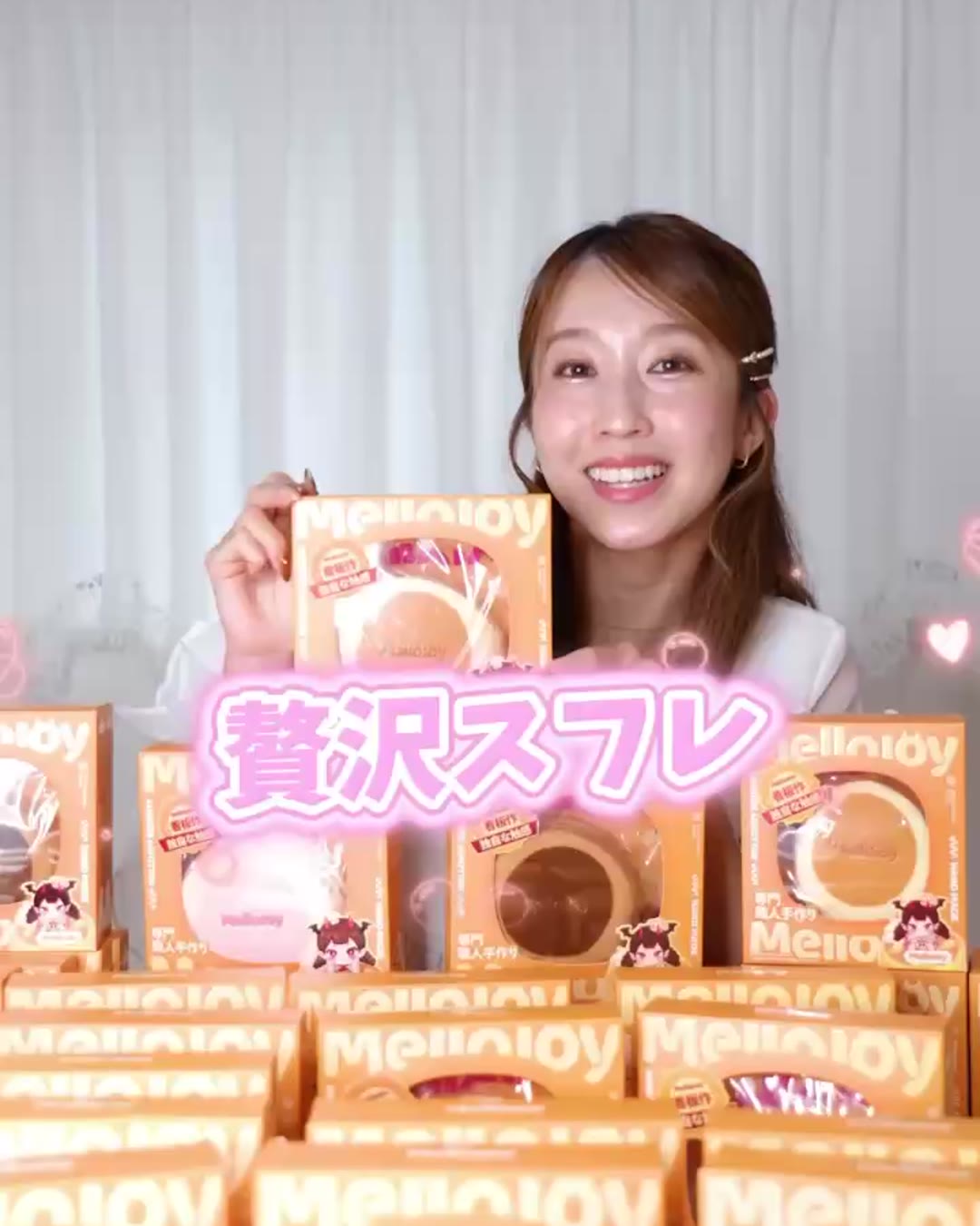 贅沢スフレの色くらべ｜プレーン・いちご・チョコレート、どれが一番かわいい？